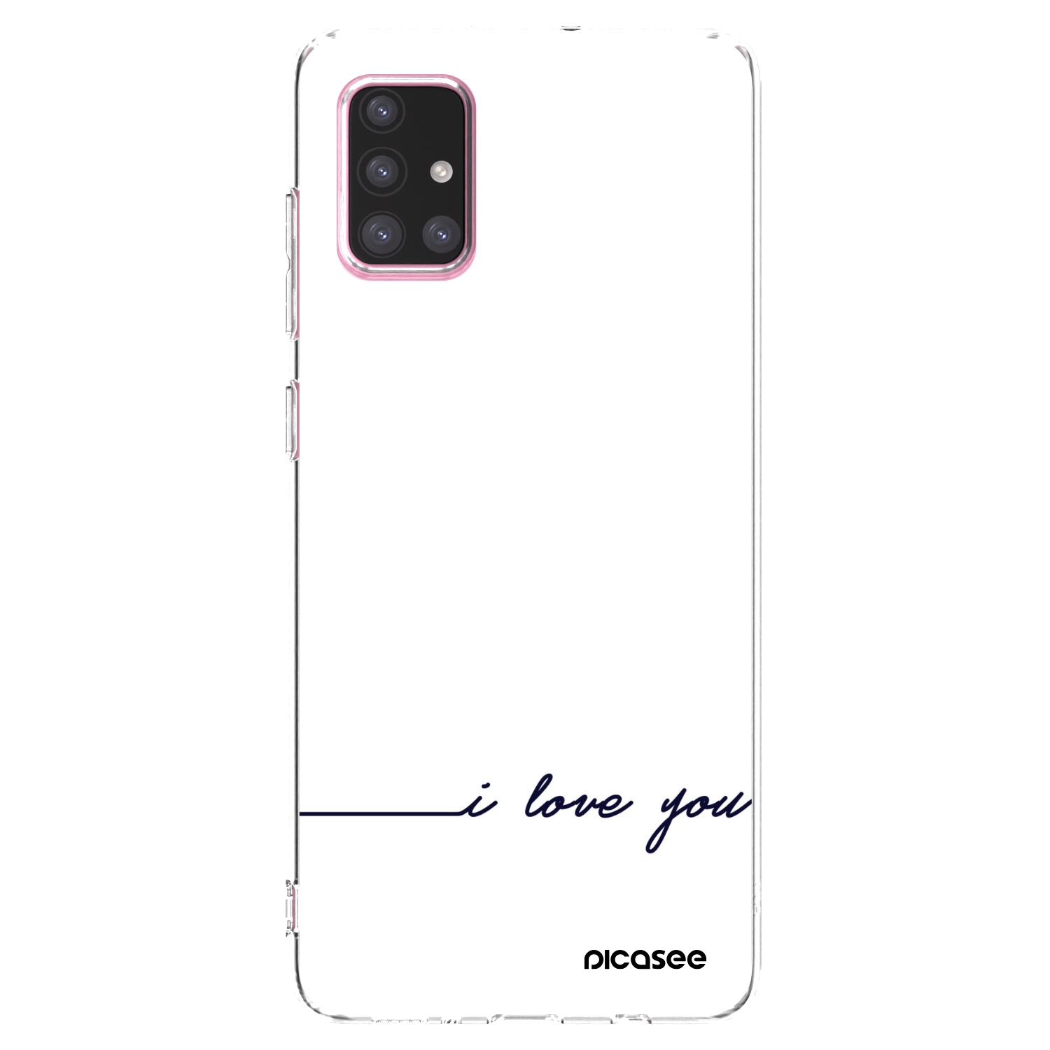 Picasee husă transparentă din silicon pentru Samsung Galaxy A71 A715F - I love you