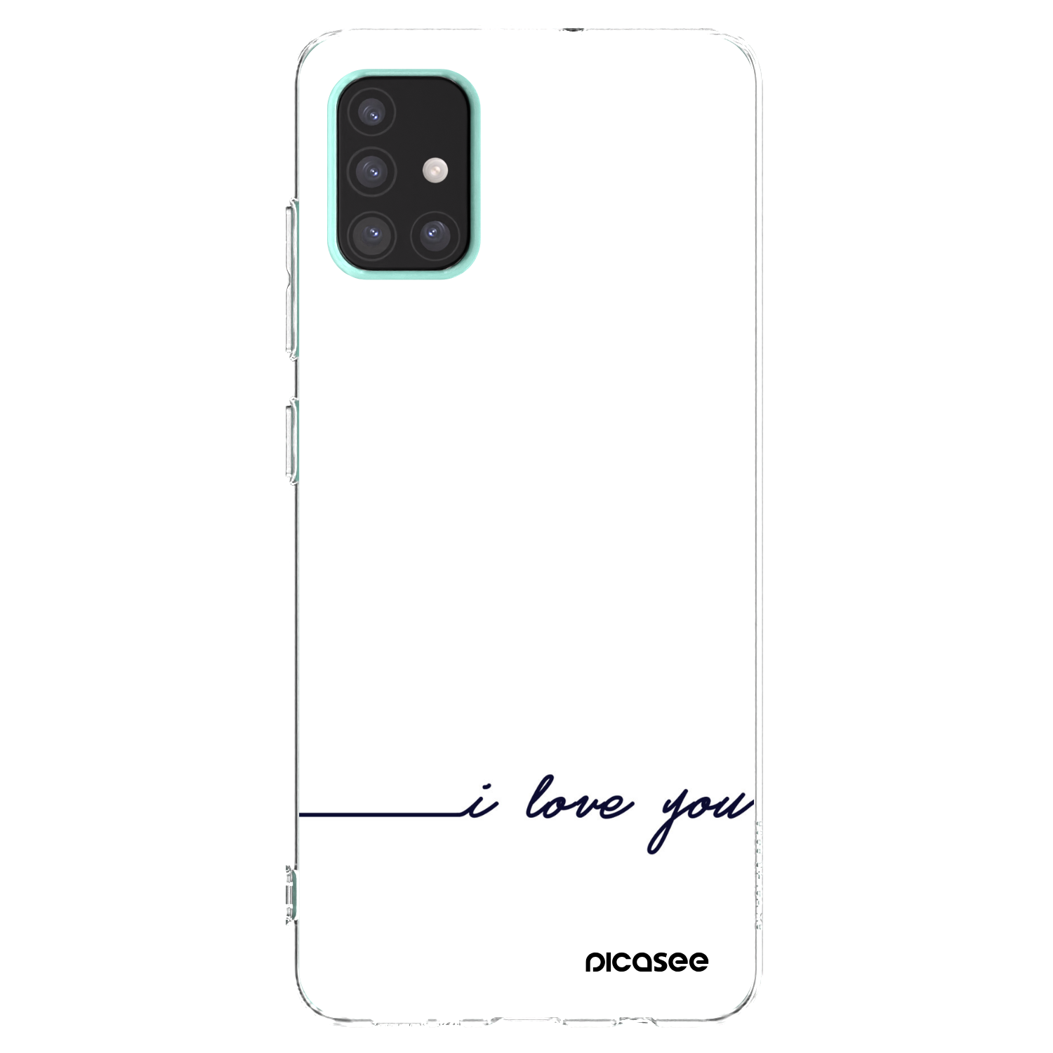 Picasee husă transparentă din silicon pentru Samsung Galaxy A51 A515F - I love you