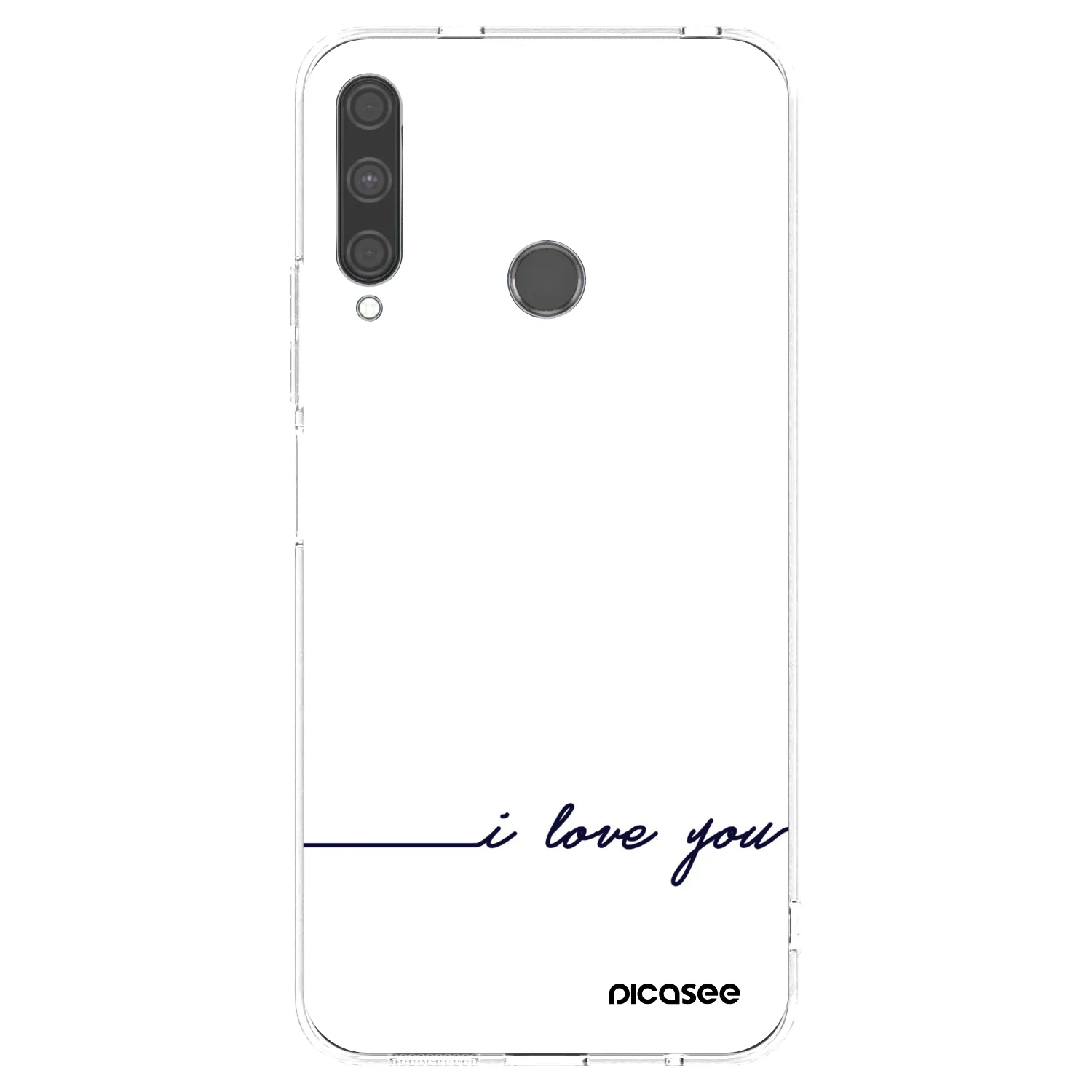Picasee husă transparentă din silicon pentru Huawei P40 Lite E - I love you