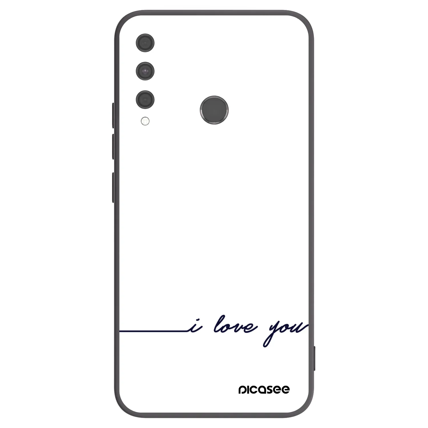 Picasee husă neagră din silicon pentru Huawei P40 Lite E - I love you