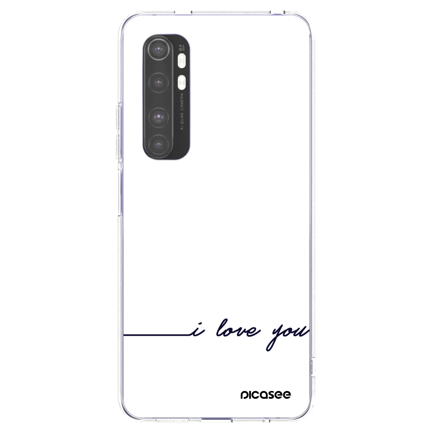 Picasee husă transparentă din silicon pentru Xiaomi Mi Note 10 Lite - I love you