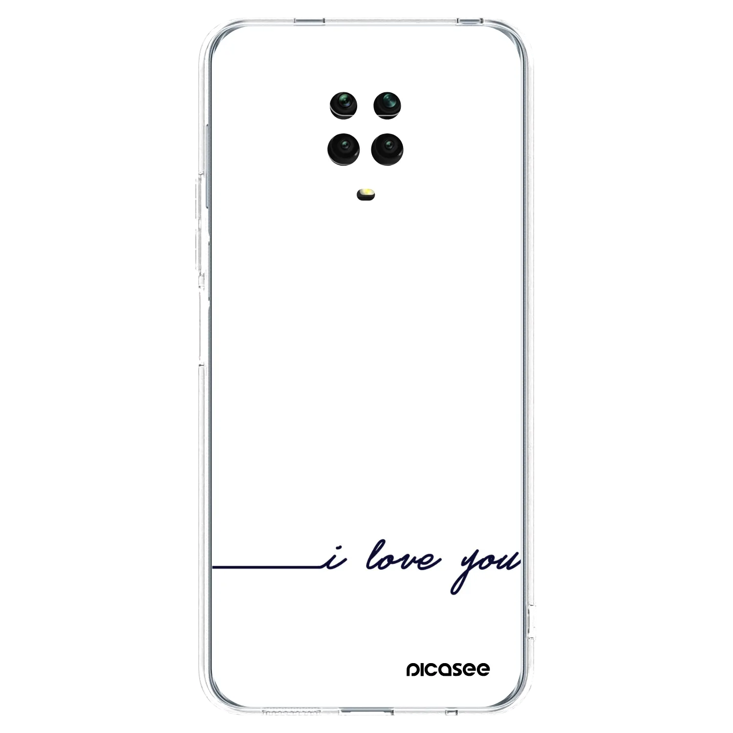 Picasee husă transparentă din silicon pentru Xiaomi Redmi Note 9S - I love you