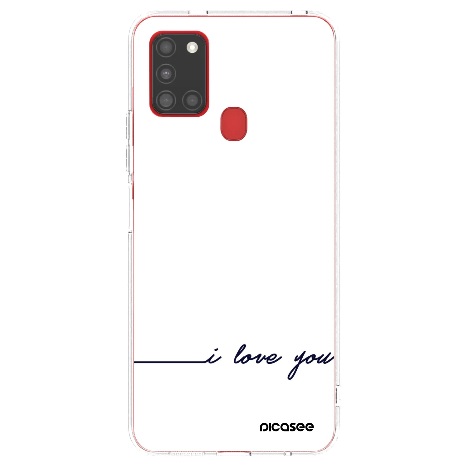 Picasee husă transparentă din silicon pentru Samsung Galaxy A21s - I love you