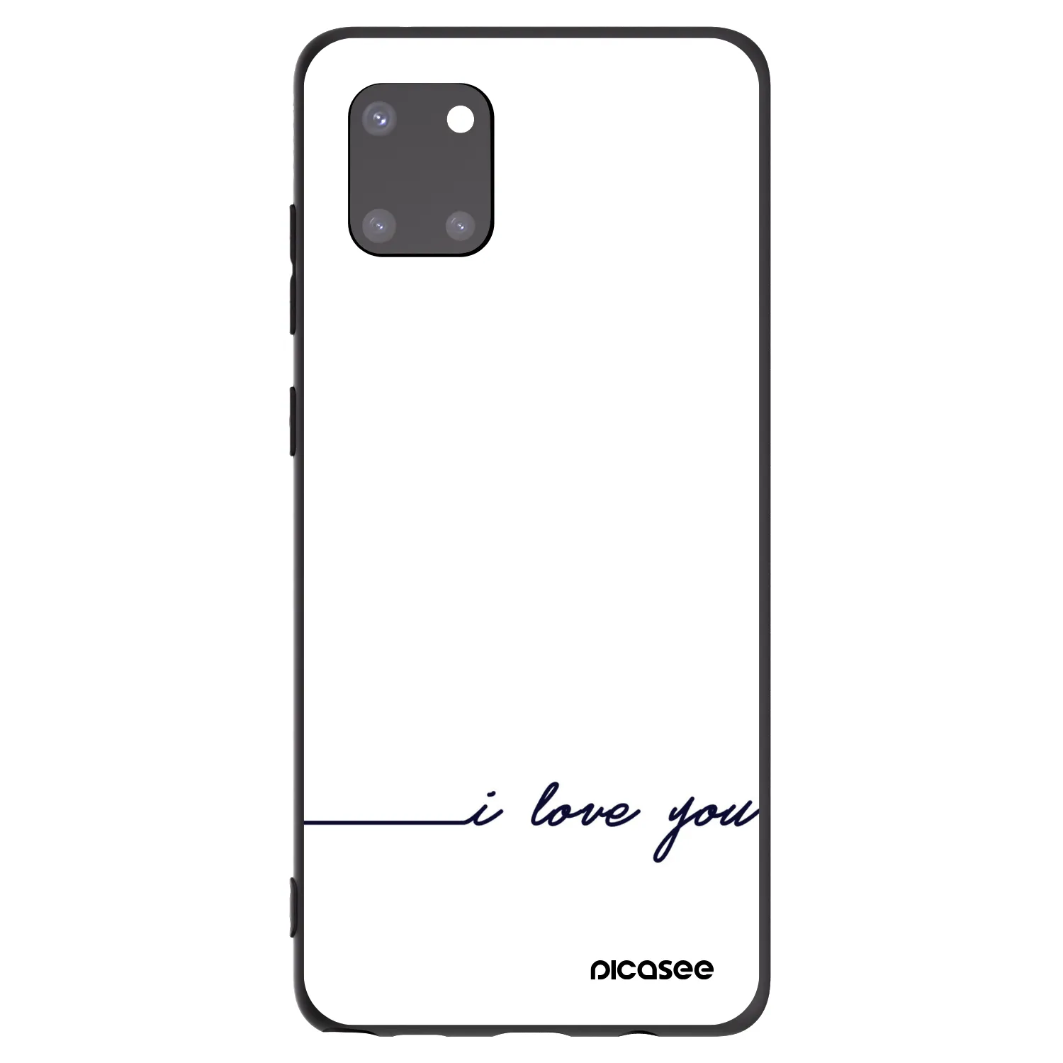 Picasee husă neagră din silicon pentru Samsung Galaxy Note 10 Lite N770F - I love you