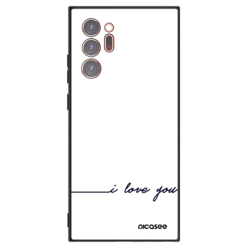Picasee husă neagră din silicon pentru Samsung Galaxy Note 20 Ultra - I love you