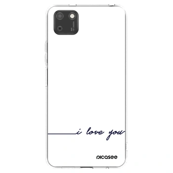 Picasee husă transparentă din silicon pentru Huawei Y5P - I love you