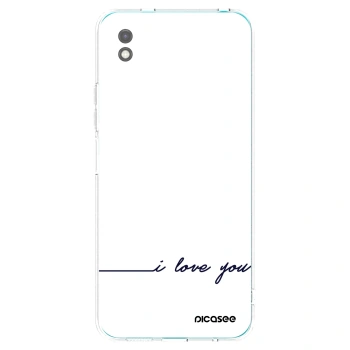 Picasee husă neagră din silicon pentru Xiaomi Redmi 9A - I love you