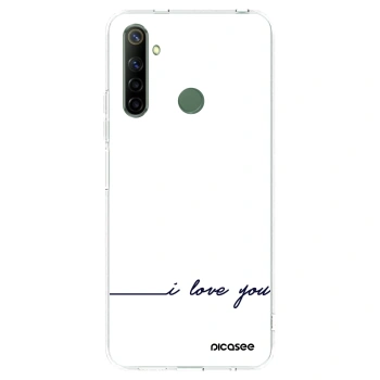 Picasee husă transparentă din silicon pentru Realme 6i - I love you