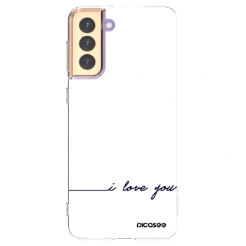 Picasee husă transparentă din silicon pentru Samsung Galaxy S21+ 5G G996F - I love you