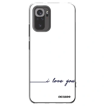 Picasee husă transparentă din silicon pentru Xiaomi Redmi Note 10 - I love you