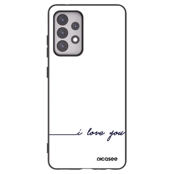 Picasee husă neagră din silicon pentru Samsung Galaxy A52 5G A525F - I love you