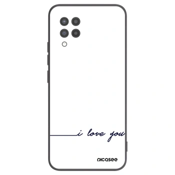 Picasee husă neagră din silicon pentru Samsung Galaxy A42 A426B - I love you