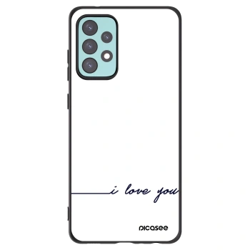 Picasee husă neagră din silicon pentru Samsung Galaxy A72 A725F - I love you