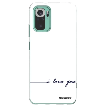 Picasee husă transparentă din silicon pentru Xiaomi Redmi Note 10 Pro - I love you
