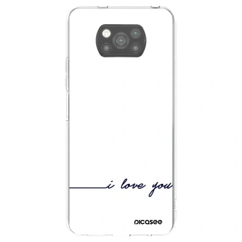Picasee husă neagră din silicon pentru Xiaomi Poco X3 Pro - I love you