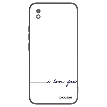 Picasee husă neagră din silicon pentru Xiaomi Redmi 9AT - I love you