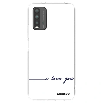 Picasee husă neagră din silicon pentru Xiaomi Redmi 9T - I love you