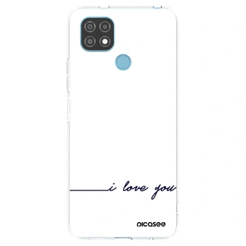 Picasee husă transparentă din silicon pentru Realme C21 - I love you