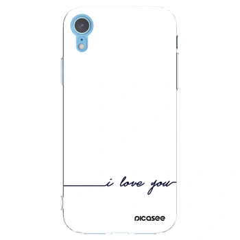 Picasee husă transparentă din silicon pentru Apple iPhone XR - I love you