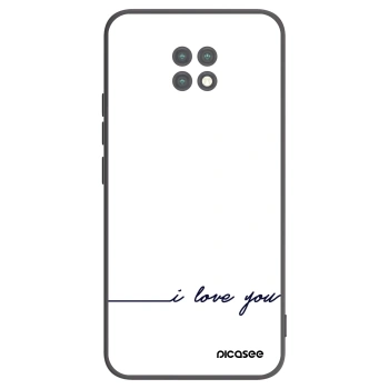Picasee husă neagră din silicon pentru Xiaomi Redmi Note 9T - I love you