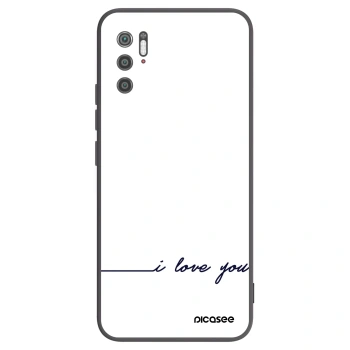 Picasee husă neagră din silicon pentru Xiaomi Poco M3 Pro 5G - I love you
