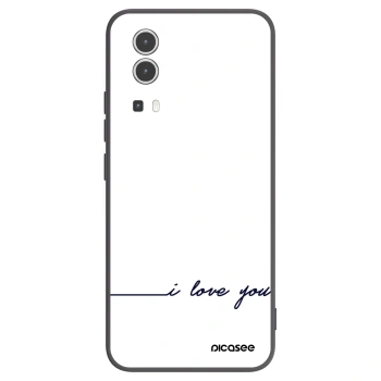 Picasee husă neagră din silicon pentru Vivo Y72 5G - I love you