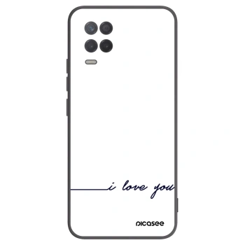 Picasee husă neagră din silicon pentru Realme 8 5G - I love you