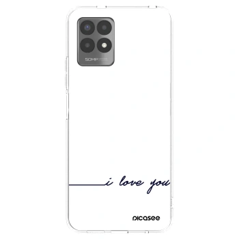 Picasee husă transparentă din silicon pentru Realme 8i - I love you