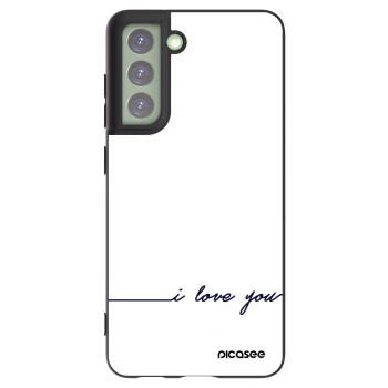 Picasee husă neagră din silicon pentru Samsung Galaxy S21 FE 5G - I love you