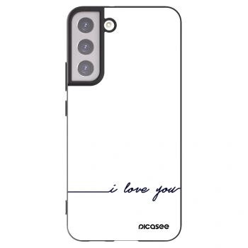 Picasee husă neagră din silicon pentru Samsung Galaxy S22+ 5G - I love you