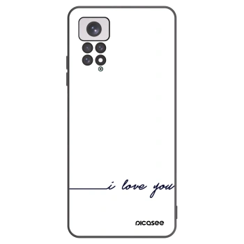 Picasee husă neagră din silicon pentru Xiaomi Redmi Note 11 - I love you