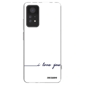 Picasee husă transparentă din silicon pentru Xiaomi Redmi Note 11 Pro - I love you