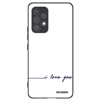 Picasee husă neagră din silicon pentru Samsung Galaxy A53 5G A536 - I love you
