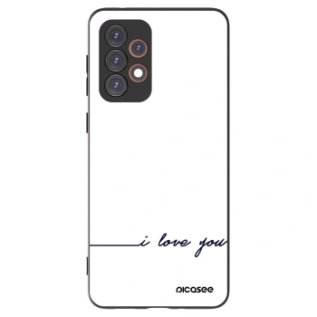 Picasee husă neagră din silicon pentru Samsung Galaxy A33 5G A336 - I love you