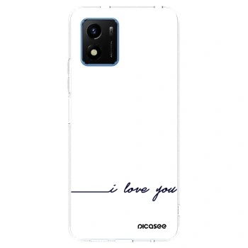 Picasee husă transparentă din silicon pentru Vivo Y01 - I love you