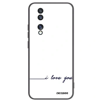 Picasee husă neagră din silicon pentru Honor 70 - I love you