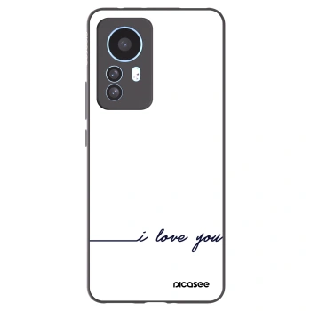 Picasee husă neagră din silicon pentru Xiaomi 12T Pro - I love you
