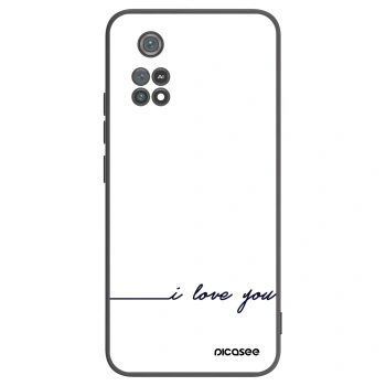 Picasee husă neagră din silicon pentru Xiaomi Poco M4 Pro - I love you