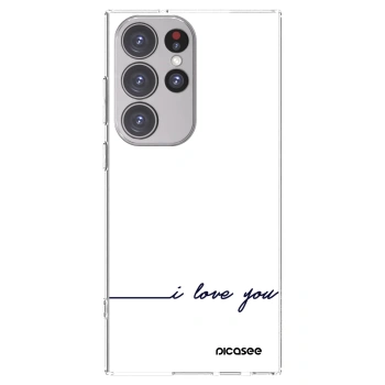 Picasee husă transparentă din silicon pentru Samsung Galaxy S23 Ultra 5G - I love you