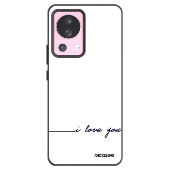 Picasee husă neagră din silicon pentru Xiaomi 13 Lite - I love you