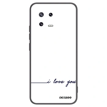 Picasee husă neagră din silicon pentru Xiaomi 13 Pro - I love you
