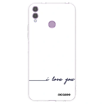 Picasee husă transparentă din silicon pentru Honor 8X - I love you
