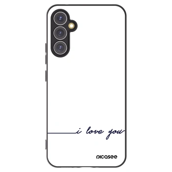 Picasee husă neagră din silicon pentru Samsung Galaxy A34 5G A346B - I love you