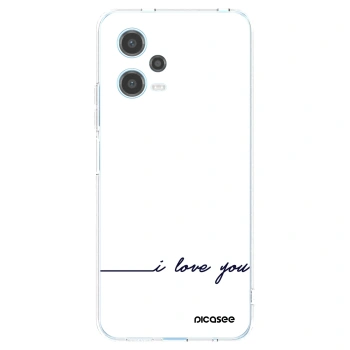 Picasee husă transparentă din silicon pentru Xiaomi Redmi Note 12 5G - I love you