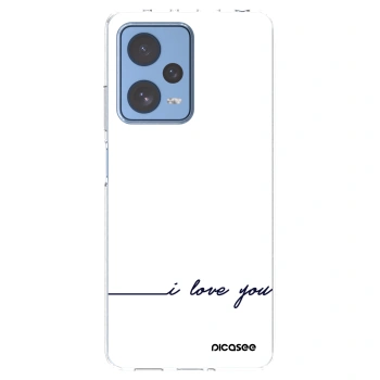 Picasee husă transparentă din silicon pentru Xiaomi Redmi Note 12 Pro 5G - I love you