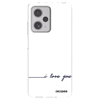 Picasee husă transparentă din silicon pentru Xiaomi Redmi Note 12 Pro+ 5G - I love you