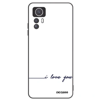 Picasee husă neagră din silicon pentru Xiaomi Redmi Note 12S - I love you