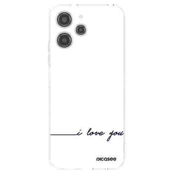 Picasee husă transparentă din silicon pentru Xiaomi Redmi 12 4G - I love you