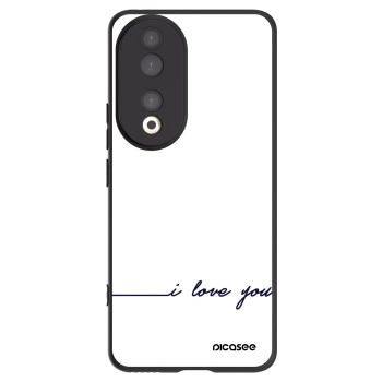 Picasee husă neagră din silicon pentru Honor 90 5G - I love you