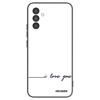 Picasee husă neagră din silicon pentru Samsung Galaxy A04s A047F - I love you